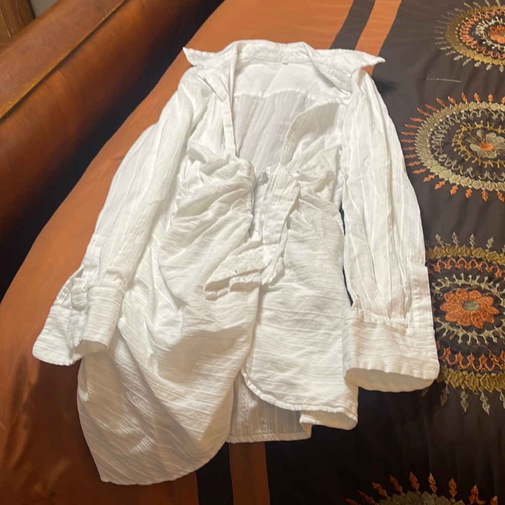 White Long Sleeve Dress